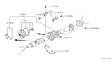 Diagram for 1999 Nissan Pathfinder Drive Shaft - 37000-0W000