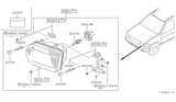 Diagram for 1998 Nissan Maxima Headlight Bulb - 26296-89907