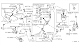 Diagram for Nissan Power Steering Reservoir - 49180-4W010