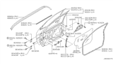 Diagram for 2002 Nissan Pathfinder Door Check - 80430-5W900