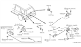 Diagram for 2002 Nissan Pathfinder Door Handle - 90606-2W100