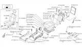 Diagram for 2001 Nissan Pathfinder Seat Cushion - 87350-2W510