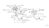 Diagram for 2000 Nissan Pathfinder Brake Pedal - 46501-0W000