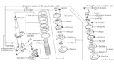 Diagram for 1996 Nissan Maxima Coil Spring Insulator - 54034-85E10