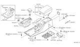 Diagram for 1999 Nissan Pathfinder Ashtray - 96510-1W301