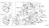 Diagram for 2003 Nissan Pathfinder Cup Holder - 96965-4W300