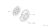 Diagram for Nissan Pathfinder Clutch Disc - 30100-0W000