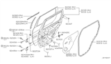 Diagram for 2004 Nissan Pathfinder Door Check - 82430-5W900