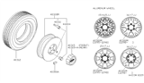 Diagram for 1996 Nissan Pathfinder Spare Wheel - 40300-0W726