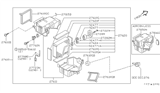 Diagram for 2000 Nissan Pathfinder Evaporator - 27280-0W002