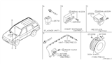 Diagram for 2003 Nissan Pathfinder TPMS Sensor - 40720-5W900