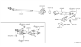 Diagram for Nissan Pathfinder Steering Shaft - 48820-4W915