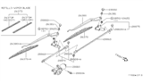 Diagram for 1999 Nissan Pathfinder Wiper Arm - 28886-0W000