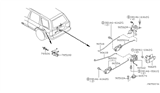 Diagram for 2002 Nissan Pathfinder Door Lock - 78850-2W100