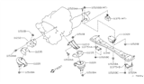 Diagram for 2002 Nissan Pathfinder Engine Mount Bracket - 11232-4W002