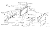 Diagram for 1998 Nissan Pathfinder Radiator - 21460-0W510