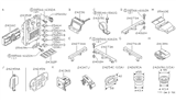 Diagram for 1998 Nissan Pathfinder Body Mount Hole Plug - 01658-00033