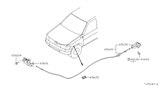 Diagram for Nissan Pathfinder Hood Cable - 65621-0W010