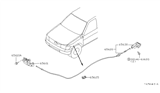 Diagram for 1998 Nissan Pathfinder Hood Latch - 65601-2W600