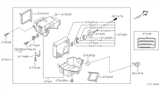 Diagram for Nissan Pathfinder Evaporator - 27280-0W020