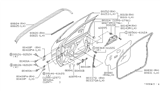 Diagram for 2001 Nissan Pathfinder Door Seal - 80830-3W400