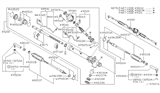 Diagram for Nissan Pathfinder Rack & Pinion Bushing - 49523-0W000