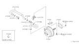 Diagram for Nissan Pathfinder Brake Booster Vacuum Hose - 47474-0W015