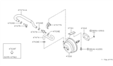 Diagram for 1996 Nissan Pathfinder Brake Booster Vacuum Hose - 47474-0W015