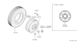 Diagram for Nissan Pathfinder Spare Wheel - 40300-2W200