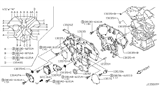 Diagram for 2001 Nissan Pathfinder Timing Cover - 13570-AL620