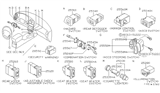 Diagram for 1998 Nissan Pathfinder Cruise Control Switch - 25551-0W002