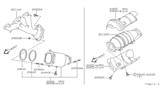 Diagram for 1999 Nissan Pathfinder Catalytic Converter - B08A0-0W500