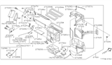 Diagram for 1997 Nissan Pathfinder A/C Switch - 27671-0W000