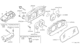 Diagram for Nissan Pathfinder Instrument Cluster - 24820-0W000