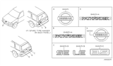 Diagram for 2001 Nissan Pathfinder Emblem - 62890-2W100