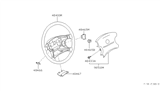 Diagram for 1996 Nissan Pathfinder Steering Wheel - 48430-0W002