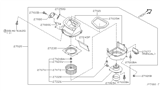 Diagram for 2004 Nissan Pathfinder Blower Motor Resistor - 27150-0W014