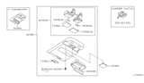 Diagram for 1999 Nissan Pathfinder Dome Light - 26431-2W700