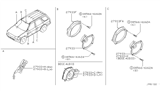 Diagram for 2002 Nissan Pathfinder Car Speakers - 28156-4M500