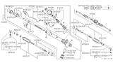 Diagram for Nissan Pathfinder Steering Gear Box - 49311-0W000