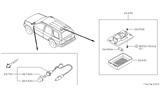 Diagram for 2002 Nissan Pathfinder Dome Light - 26410-0W100