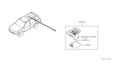 Diagram for 2004 Nissan Pathfinder Interior Light Bulb - 26411-5W900