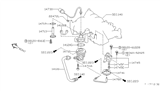 Diagram for 2003 Nissan Frontier EGR Valve - 14710-1W601