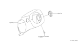 Diagram for 2000 Nissan Pathfinder Steering Column Cover - 48474-2W602