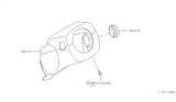 Diagram for 2001 Nissan Pathfinder Steering Column Cover - 48474-2W602