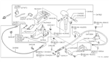 Diagram for 1997 Nissan Pathfinder Automatic Transmission Shifter - 34901-0W010