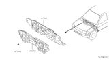 Diagram for 2000 Nissan Pathfinder Dash Panels - 67300-4W330