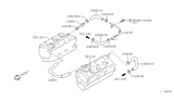 Diagram for 2000 Nissan Pathfinder PCV Hose - 11823-4W006