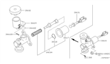 Diagram for 2001 Nissan Pathfinder Clutch Master Cylinder - 30610-4W007