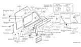 Diagram for 1997 Nissan Pathfinder Door Striker - 90332-0W001